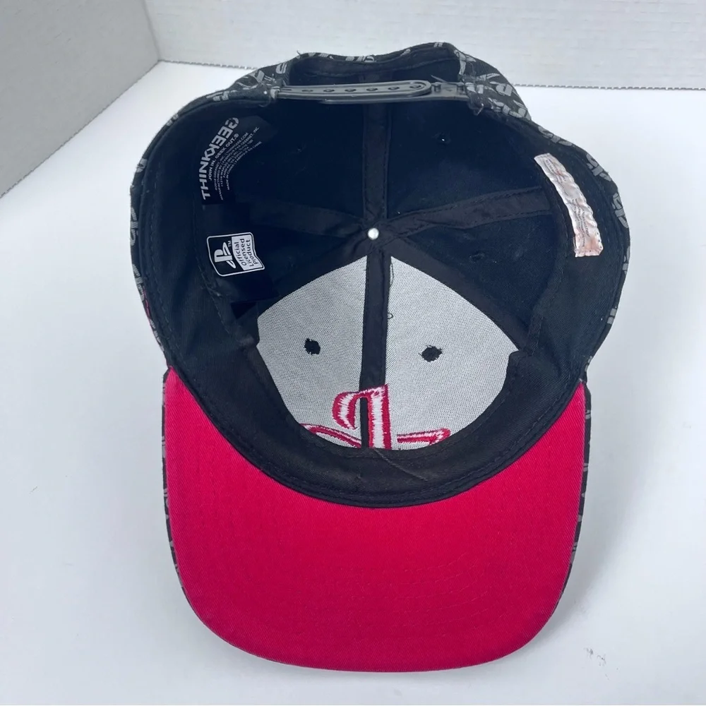 Playstation Hat All Over Watermark Geek Out Officially Licensed Product Logo Cap